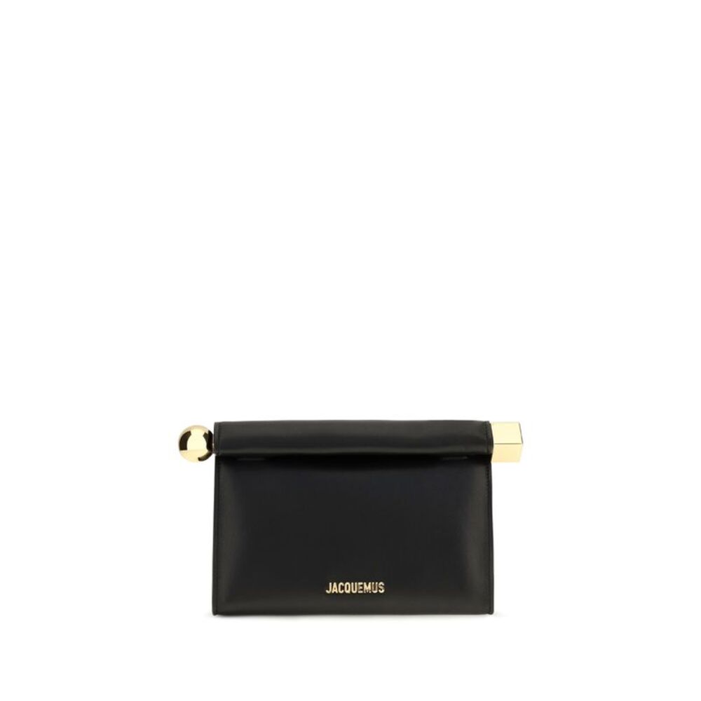 Jacquemus Women Rond Carré Leather Shoulder Bag